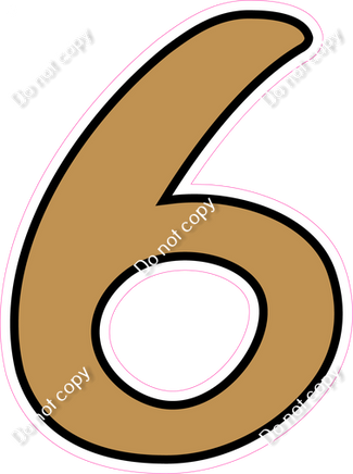 CUL 23.5" Individuals - Flat Gold 6