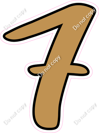 CUL 23.5" Individuals - Flat Gold 7