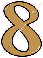 CUL 23.5" Individuals - Flat Gold 8