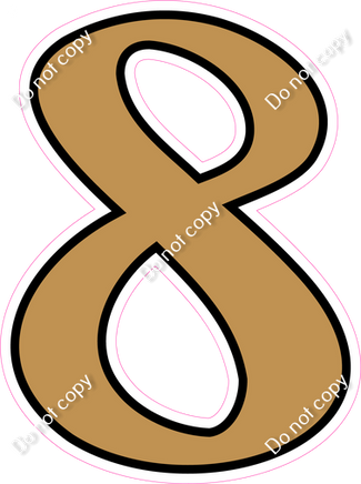 CUL 23.5" Individuals - Flat Gold 8