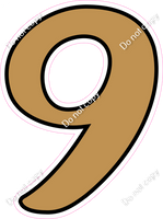 CUL 23.5" Individuals - Flat Gold 9