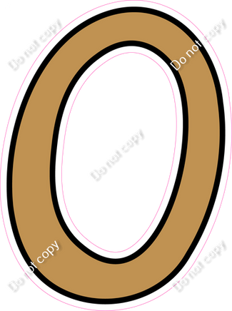 CUL 23.5" Individuals - Flat Gold