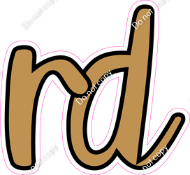 CUL 23.5" Individuals - Flat Gold RD