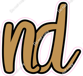 CUL 23.5" Individuals - Flat Gold ND