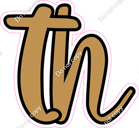 CUL 23.5" Individuals - Flat Gold TH