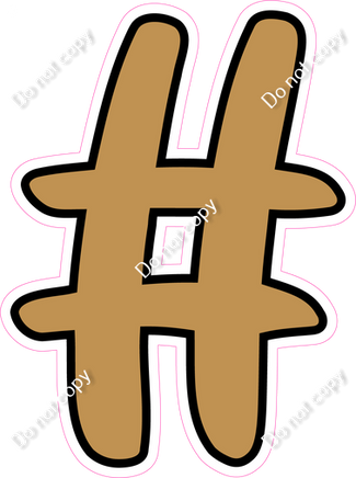 CUL 23.5" Individuals - Flat Gold #