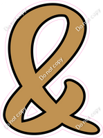 CUL 23.5" Individuals - Flat Gold &