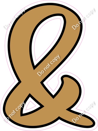 CUL 23.5" Individuals - Flat Gold &