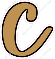 CUL 23.5" Individuals - Flat Gold c