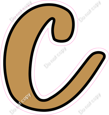 CUL 23.5" Individuals - Flat Gold c