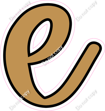 CUL 23.5" Individuals - Flat Gold e