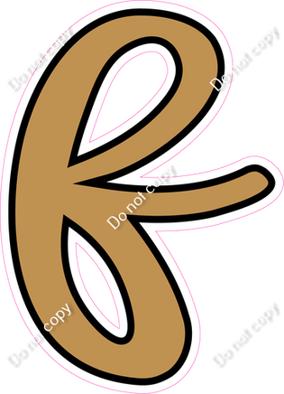 CUL 23.5" Individuals - Flat Gold f