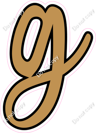 CUL 23.5" Individuals - Flat Gold g