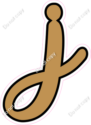 CUL 23.5" Individuals - Flat Gold j