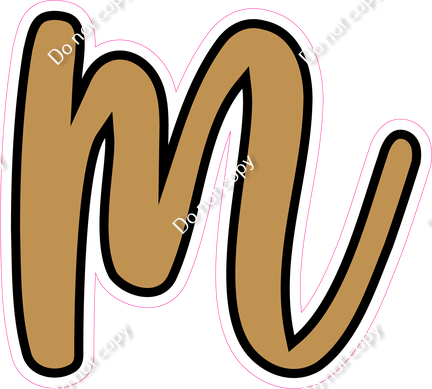 CUL 23.5" Individuals - Flat Gold m