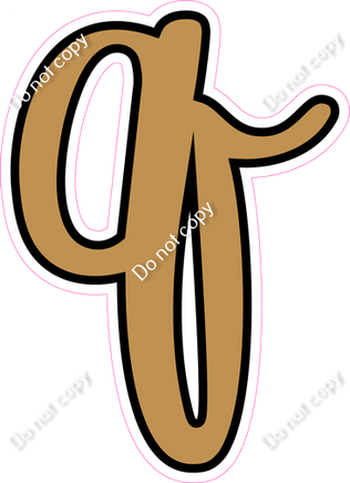 CUL 23.5" Individuals - Flat Gold q