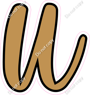 CUL 23.5" Individuals - Flat Gold u