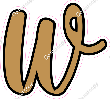 CUL 23.5" Individuals - Flat Gold w