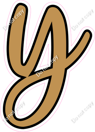 CUL 23.5" Individuals - Flat Gold y