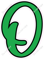 CUL 23.5" Individuals - Flat Green O