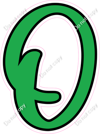 CUL 23.5" Individuals - Flat Green O