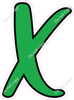 CUL 23.5" Individuals - Flat Green X