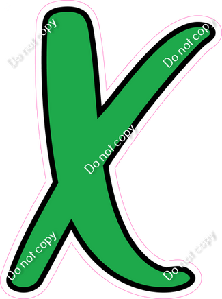 CUL 23.5" Individuals - Flat Green X