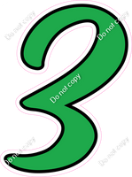 CUL 23.5" Individuals - Flat Green 3