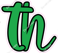 CUL 23.5" Individuals - Flat Green TH