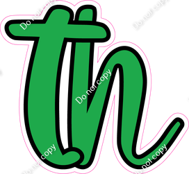 CUL 23.5" Individuals - Flat Green TH