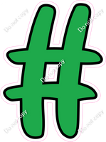 CUL 23.5" Individuals - Flat Green #