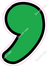 CUL 23.5" Individuals - Flat Green Apostrophe