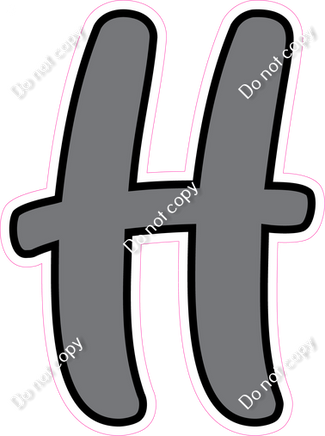 CUL 23.5" Individuals - Flat Grey H