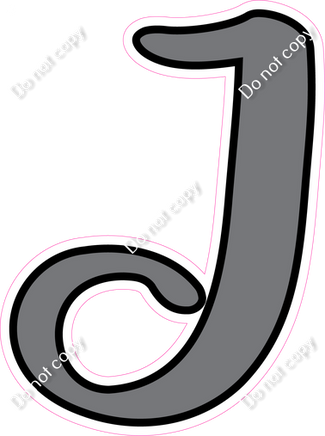 CUL 23.5" Individuals - Flat Grey J