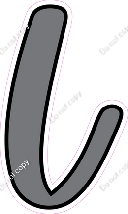 CUL 23.5" Individuals - Flat Grey L