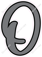 CUL 23.5" Individuals - Flat Grey O