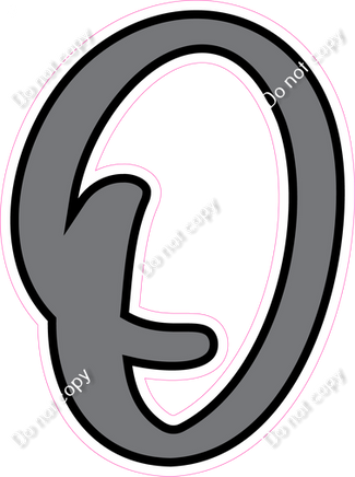 CUL 23.5" Individuals - Flat Grey O