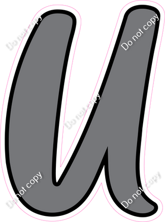 CUL 23.5" Individuals - Flat Grey U