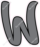 CUL 23.5" Individuals - Flat Grey W