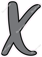 CUL 23.5" Individuals - Flat Grey X