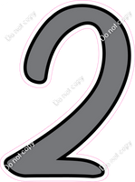 CUL 23.5" Individuals - Flat Grey 2