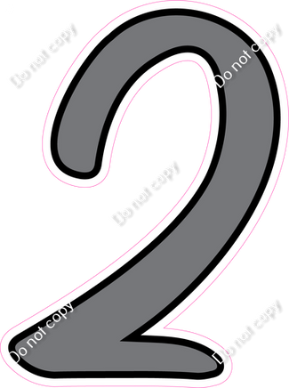 CUL 23.5" Individuals - Flat Grey 2