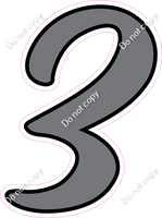 CUL 23.5" Individuals - Flat Grey 3