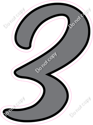 CUL 23.5" Individuals - Flat Grey 3