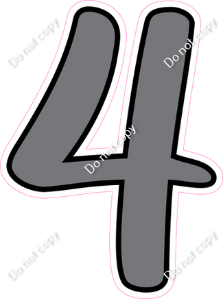 CUL 23.5" Individuals - Flat Grey 4