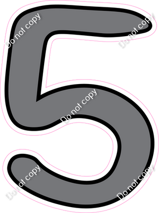 CUL 23.5" Individuals - Flat Grey 5