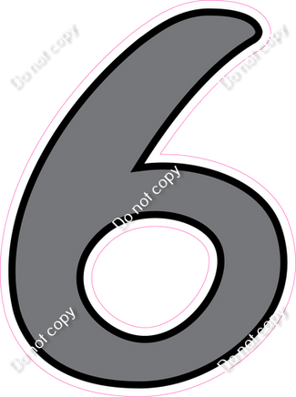 CUL 23.5" Individuals - Flat Grey 6