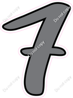 CUL 23.5" Individuals - Flat Grey 7