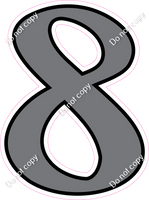 CUL 23.5" Individuals - Flat Grey 8