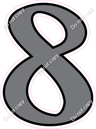 CUL 23.5" Individuals - Flat Grey 8